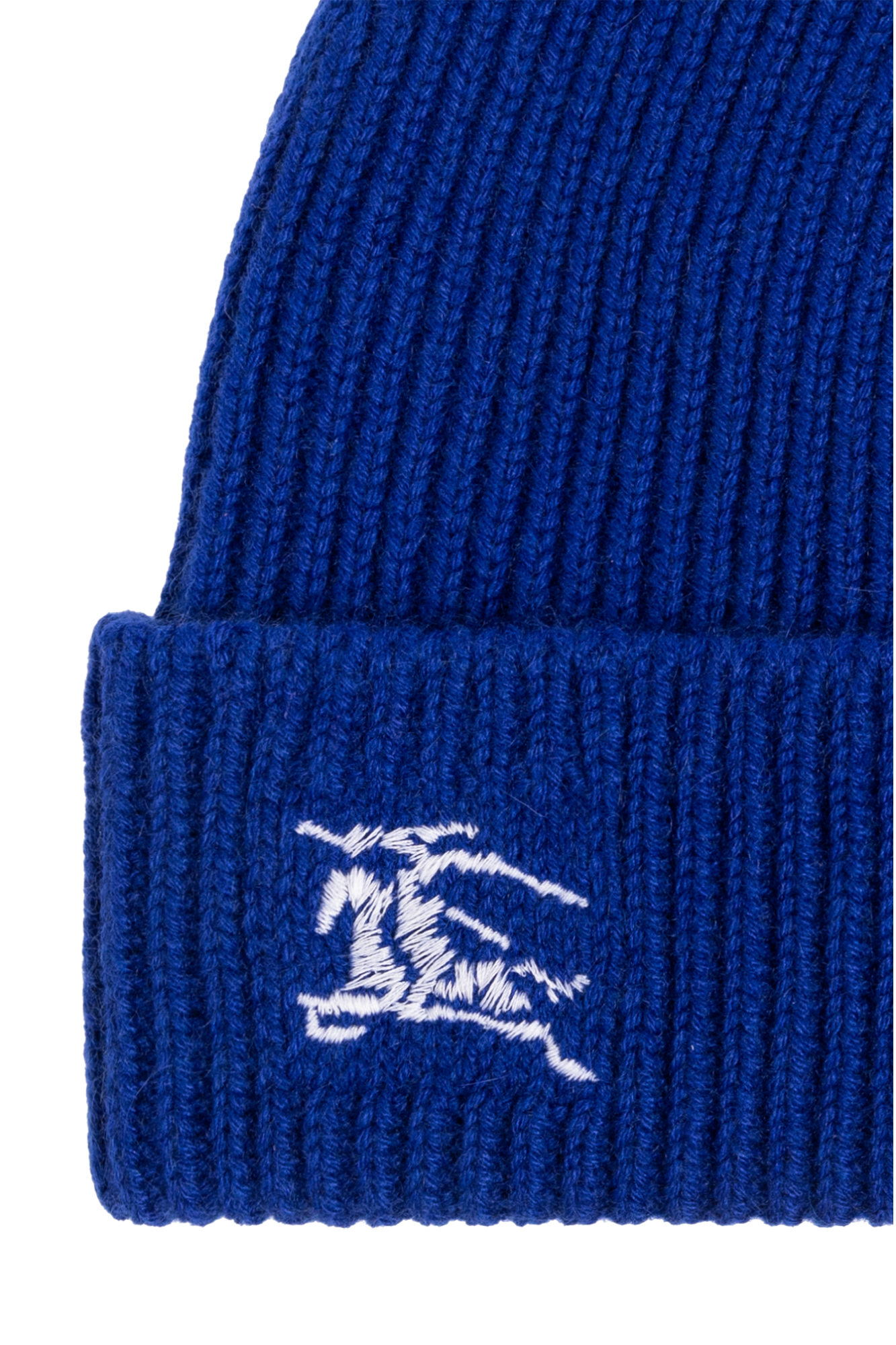 ニットキャップ・ビーニー Burberry Electric blue cashmere beanie hat (8078810 B7324) Burberry Electric Blue Cashmere Beanie Hat | ModeSens